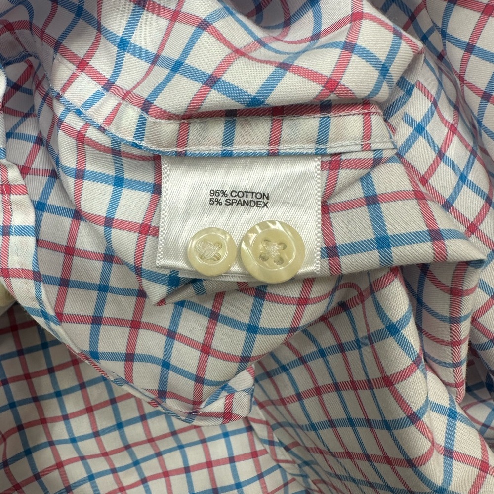 Peter Millar Multicolor Checkered Button Down Shi… - image 6